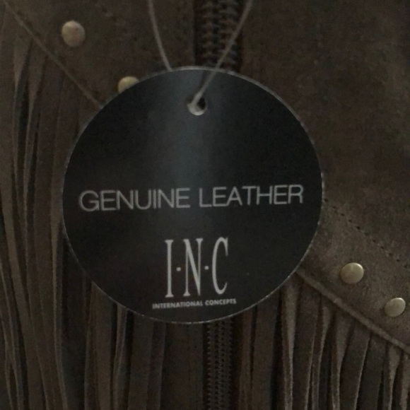 NIB grayish brown fringe knee boots - Picture 3 of 4